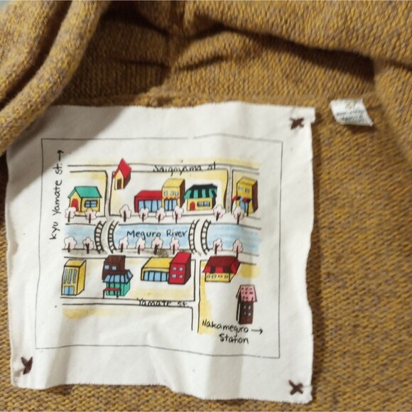 Anthropologie Cardigan Sweater size Small Mustard - Picture 6 of 10